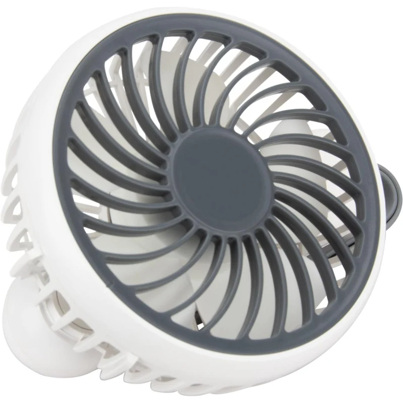 Mini ventilateur à main portable Ø10 cm 2.5W - blanc - Voltman