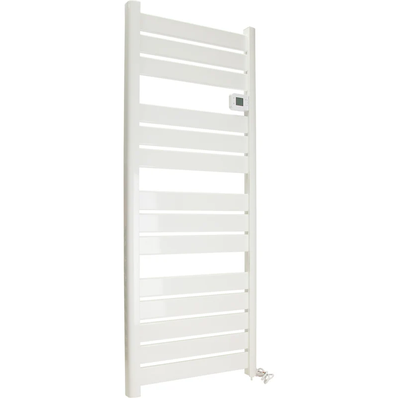 Sèche serviette aluminium 500/750/1500W barres plates - blanc - Voltman