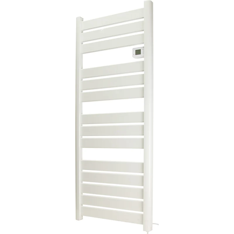 Sèche serviette aluminium 500/750/1500W barres plates - blanc - Voltman