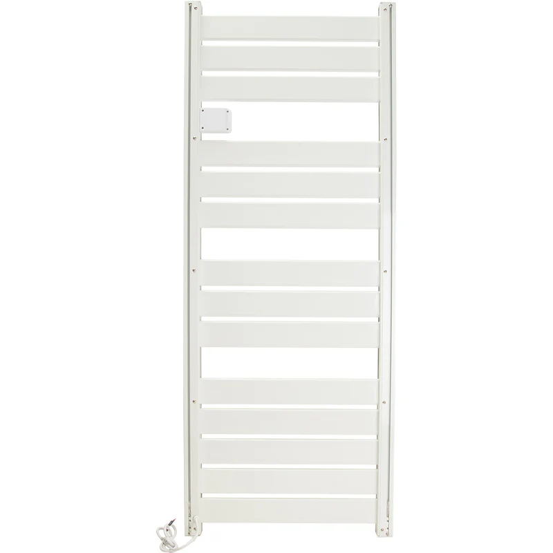Sèche serviette aluminium 500/750/1500W barres plates - blanc - Voltman