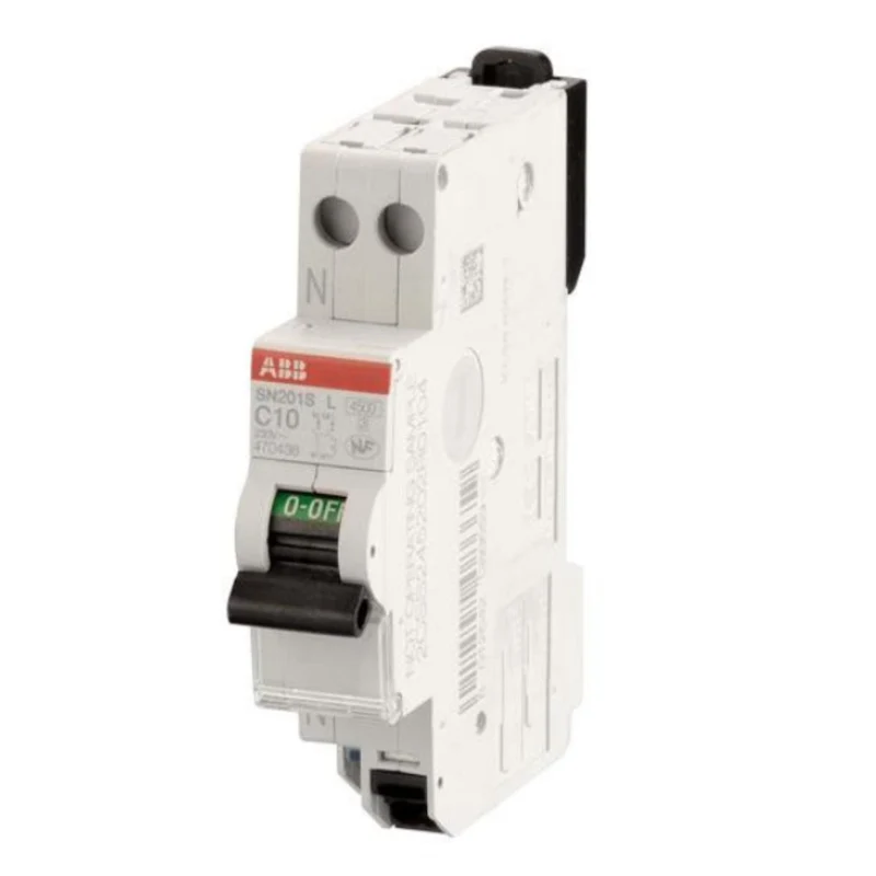 Disjoncteur modulaire SN201SL 1P+N courbe C 4500A/6kA - ABB