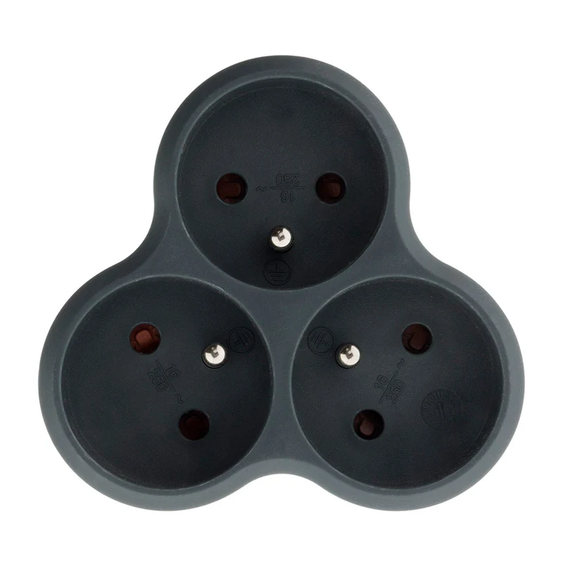 Multiprise triplite triangulaire 16A - Zenitech