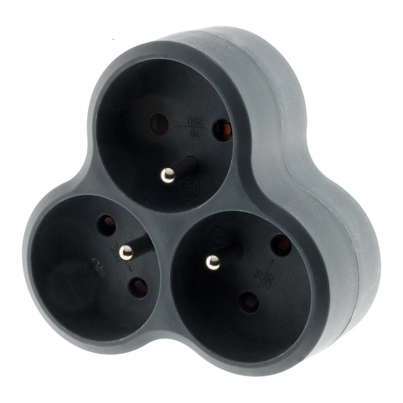 Multiprise triplite triangulaire 16A - Zenitech