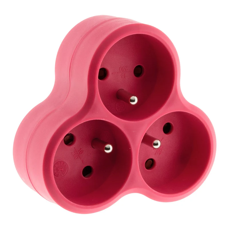 Multiprise triplite triangulaire 16A - Zenitech