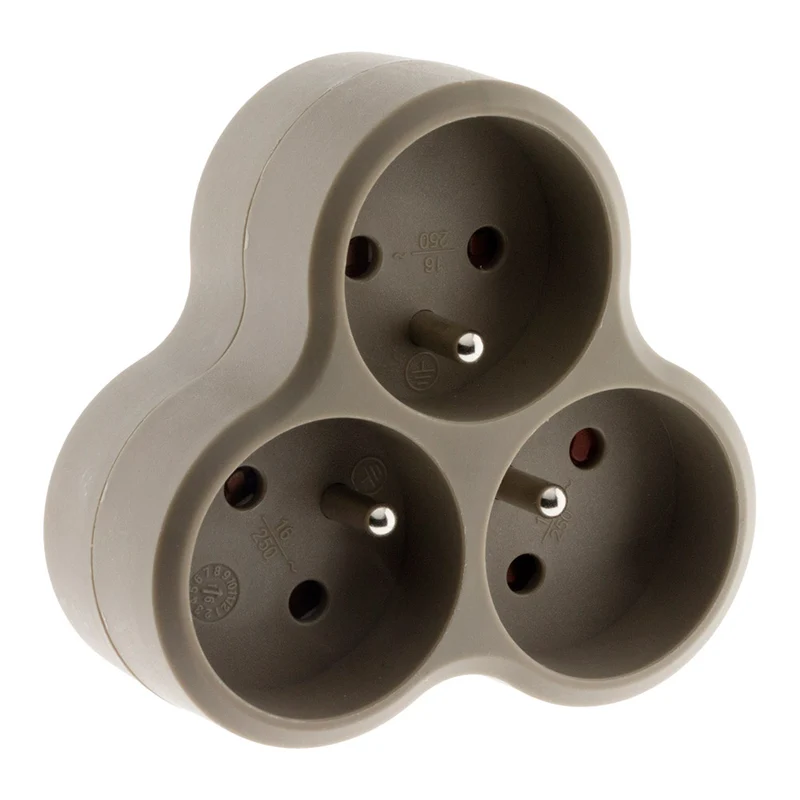 Multiprise triplite triangulaire 16A - Zenitech