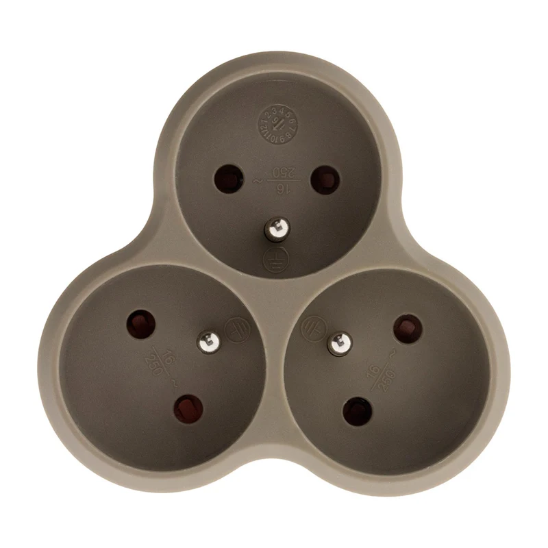 Multiprise triplite triangulaire 16A - Zenitech