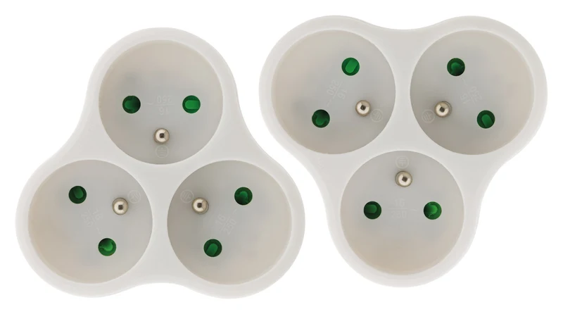 Multiprise triplite 3x16A triangulaire - Zenitech