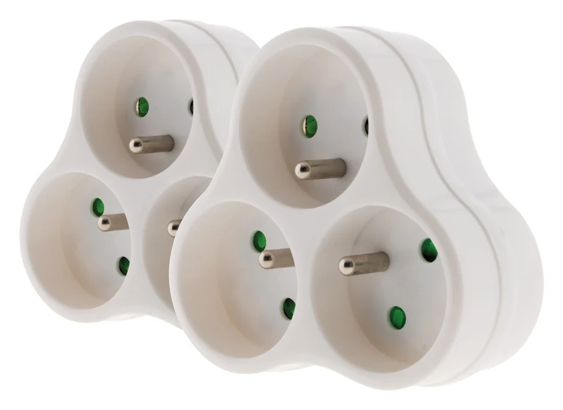 Multiprise triplite 3x16A triangulaire - Zenitech