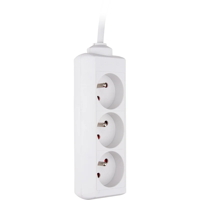 Bloc multiprise 3x16A 2P+T blanc - câble 1,5 m - Zenitech