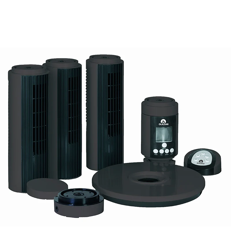 Ventilateur colonne 750m³/h triple turbine 35dB - Glaziar