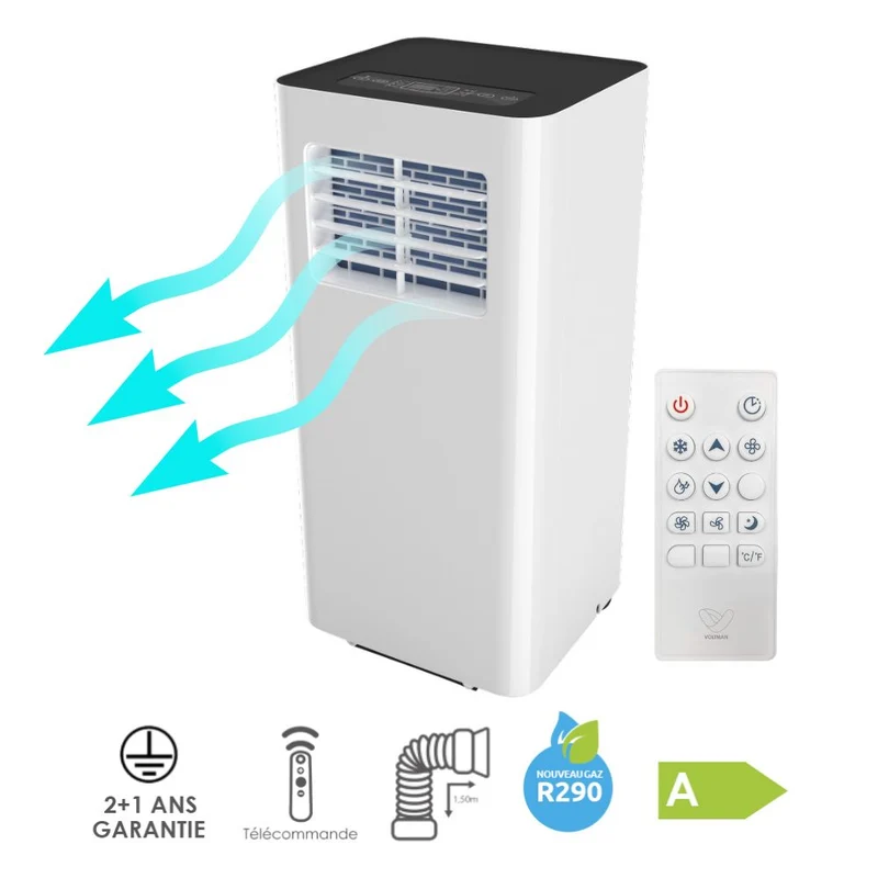 Climatiseur mobile Blizz 3-en1 - Voltman