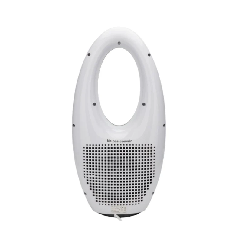 Ventilateur colonne Blanc silencieux et oscillant - 60W - Télécommande 3 vitesses - Voltman