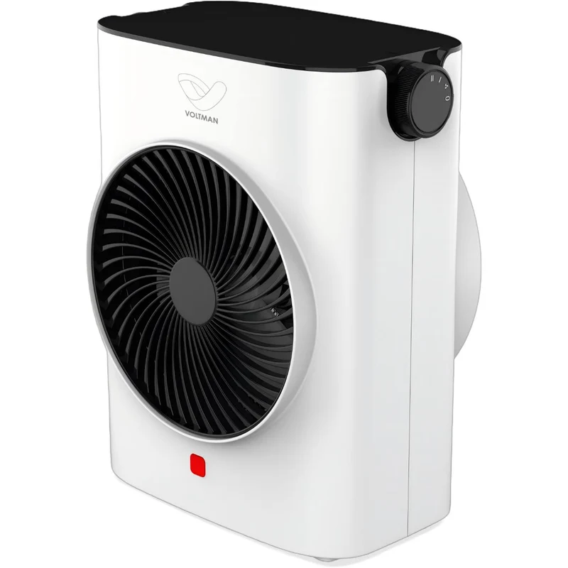 Radiateur soufflant 2000W - Blanc et Noir - Voltman