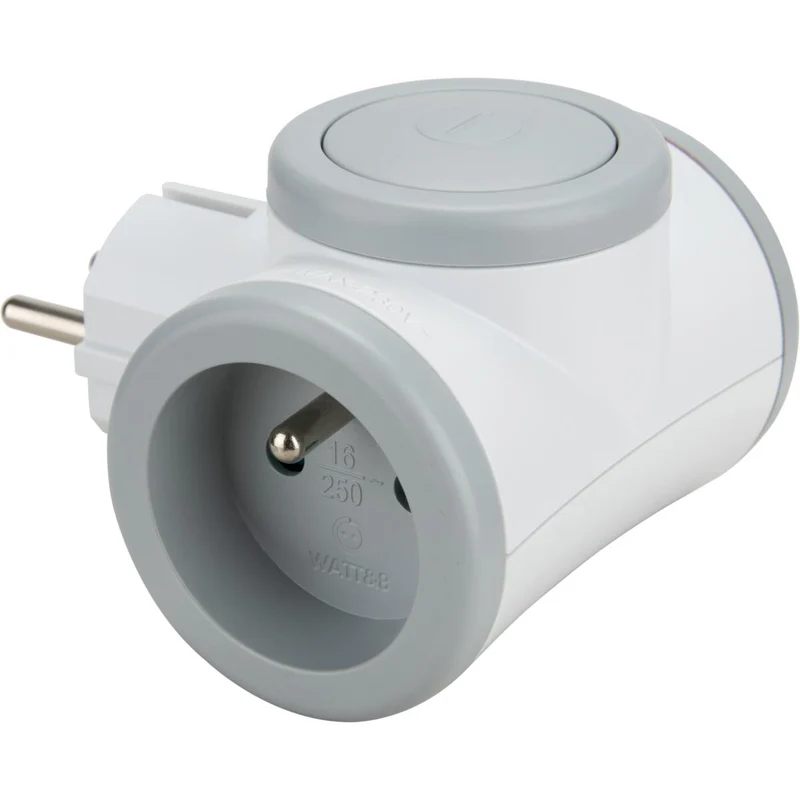 Biplite rotative compacte + interrupteur 2x16A (2P+T) - Watt and Co