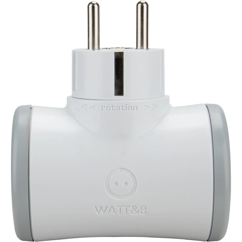 Biplite rotative compacte + interrupteur 2x16A (2P+T) - Watt and Co
