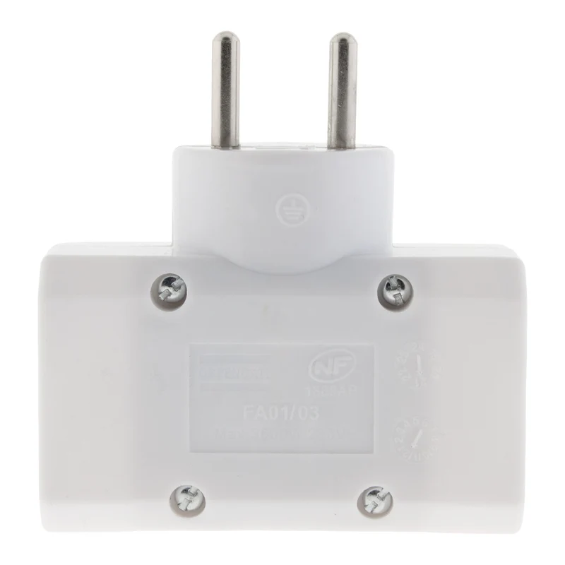 Multiprise triplite 16A 3680W 230V - Blanc - Zenitech