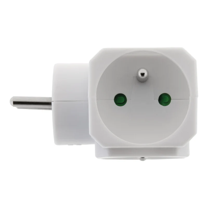 Multiprise triplite 16A 3680W 230V - Blanc - Zenitech
