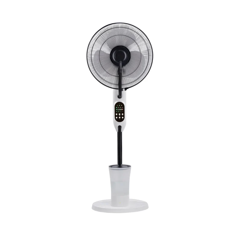 Ventilateur Brumisateur Silencieux et Oscillant - 75W - Blanc 40cm - 3 Vitesses - Voltman