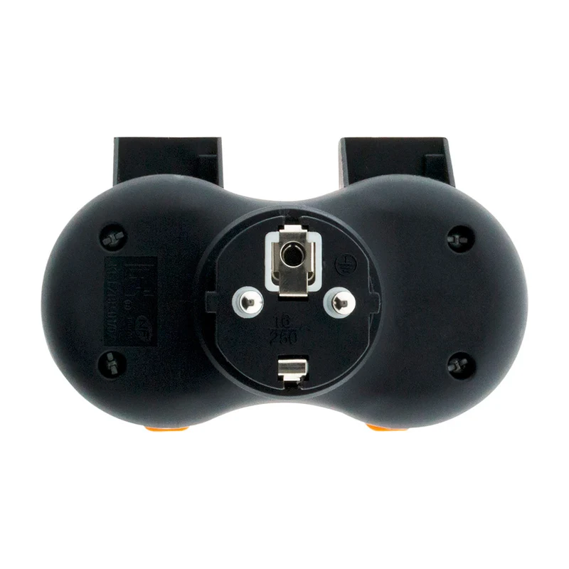 Bliplite pour extérieur étanche IP44 2P+T avec accroche - Orange - Zenitech