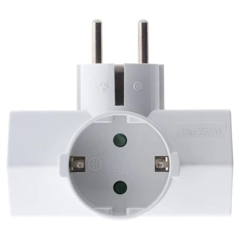 Triplite Schuko 16A + interrupteur - Blanc - Zenitech