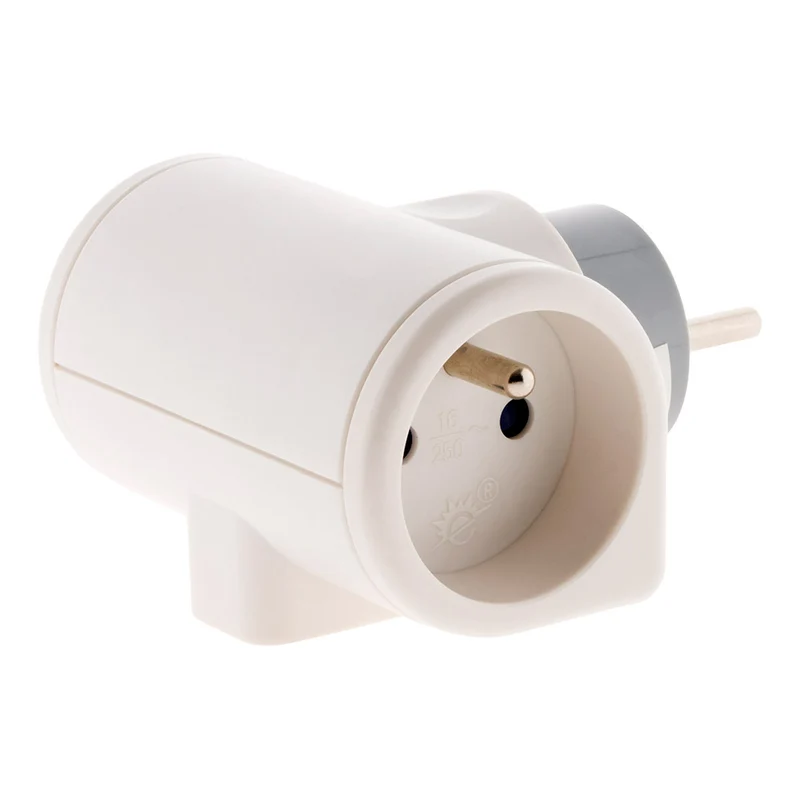 Multiprise 16A rotative 180° - blanc - Zenitech