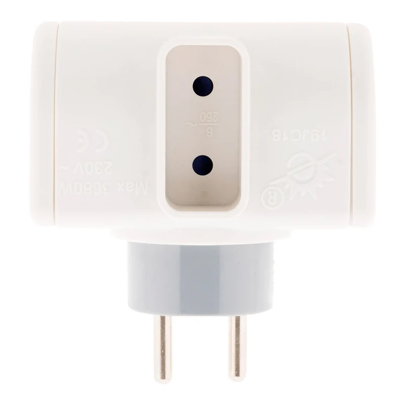 Multiprise 16A rotative 180° - blanc - Zenitech