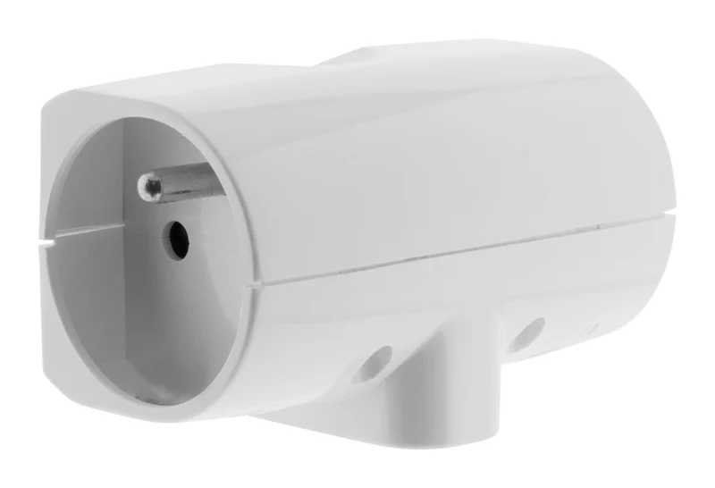 Multiprise triplite 2P 6A + 2P+T 16A - Blanc - Zenitech