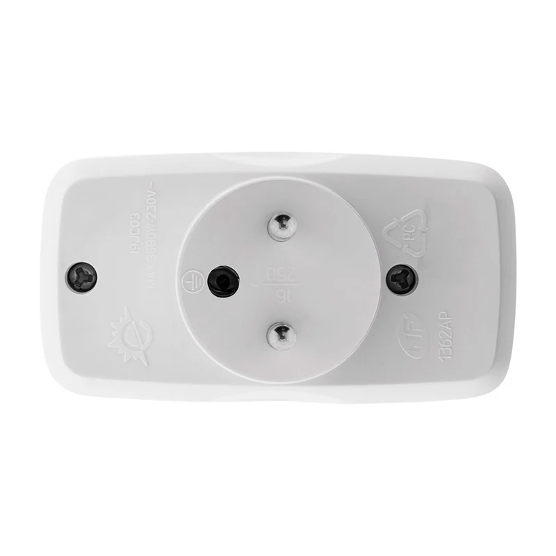 Multiprise triplite 2x2P 6A + 1x2P+T 16A - Blanc - Zenitech