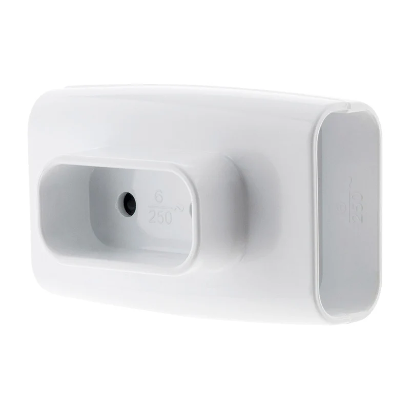 Multiprise triplite 2P 6A latérales - Blanc - Zenitech