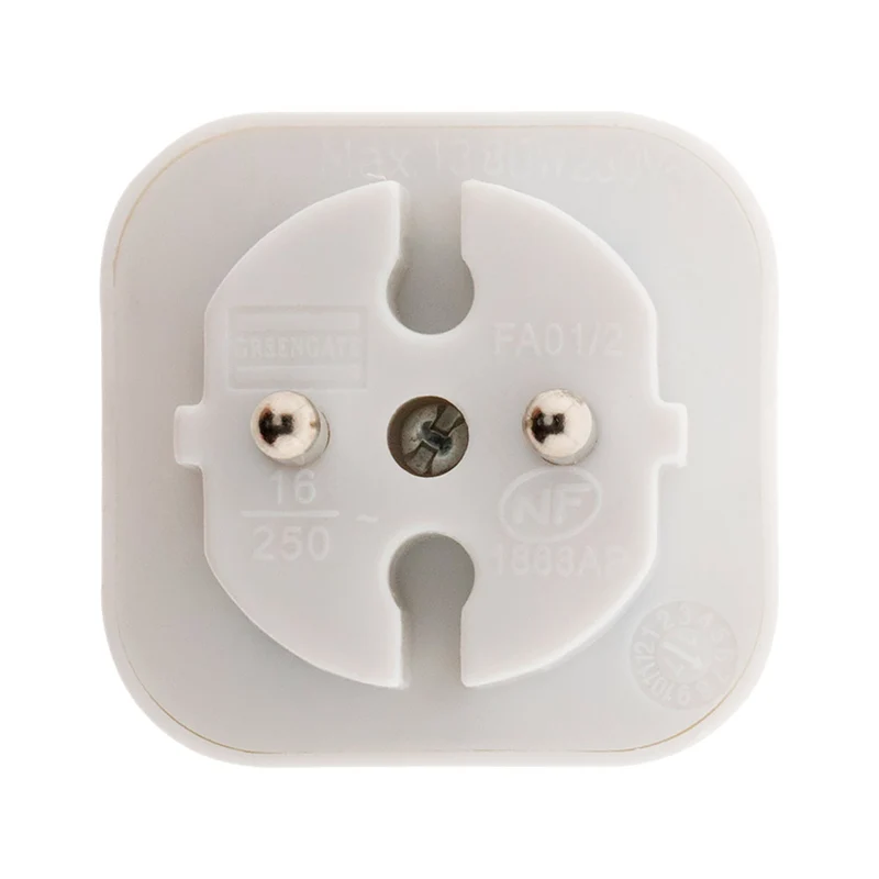 Multiprise de façade 6A - blanc - Zenitech