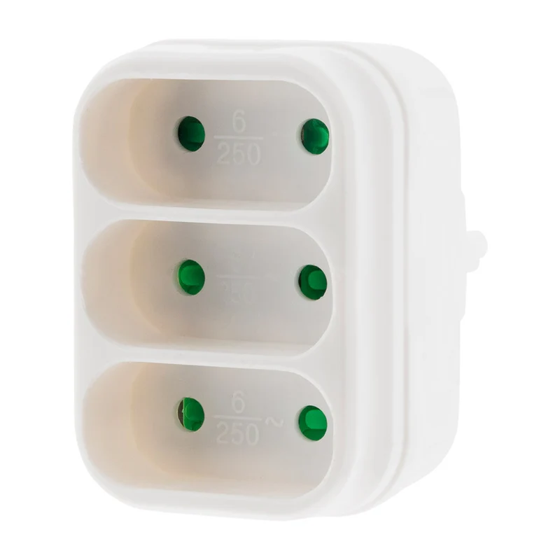 Multiprise de façade 6A - blanc - Zenitech