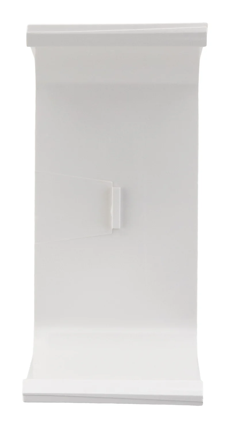Joint d'intersection raccord goulotte clim - 80x60mm - Blanc Ral 9001 - Zenitech